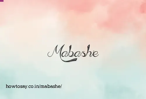Mabashe