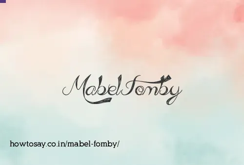 Mabel Fomby