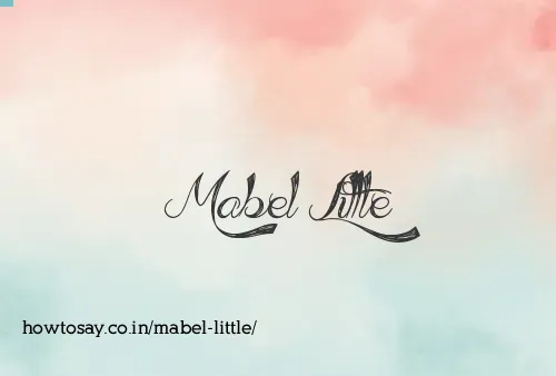 Mabel Little