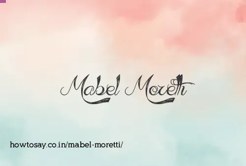 Mabel Moretti