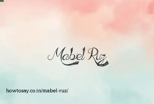 Mabel Ruz