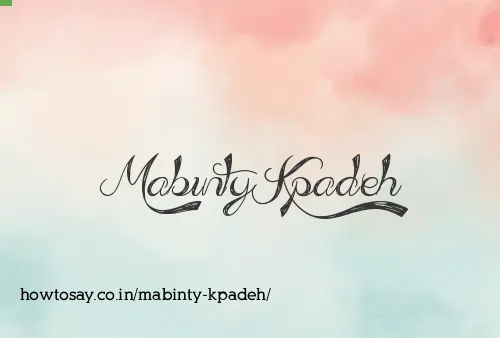 Mabinty Kpadeh