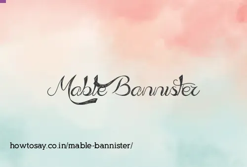 Mable Bannister