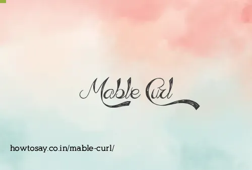 Mable Curl