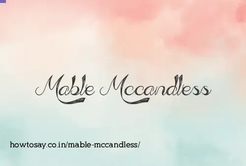 Mable Mccandless