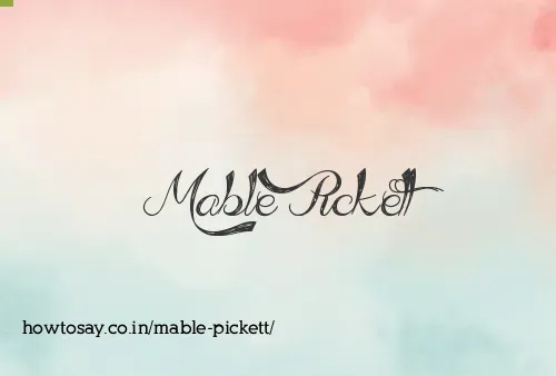 Mable Pickett