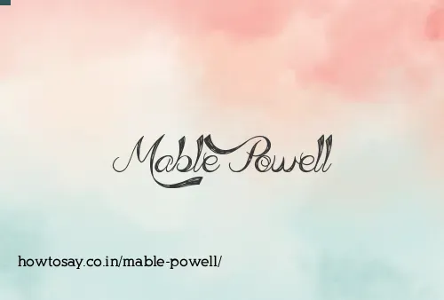 Mable Powell