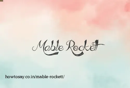 Mable Rockett
