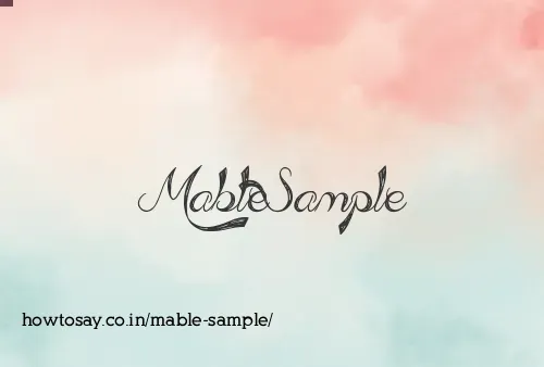 Mable Sample