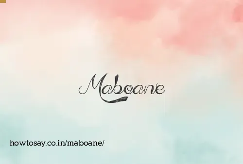 Maboane
