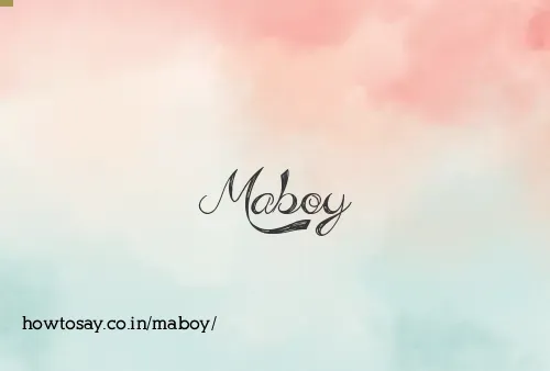 Maboy