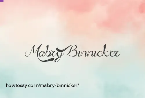 Mabry Binnicker