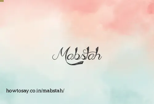 Mabstah