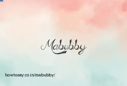 Mabubby