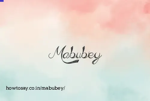 Mabubey