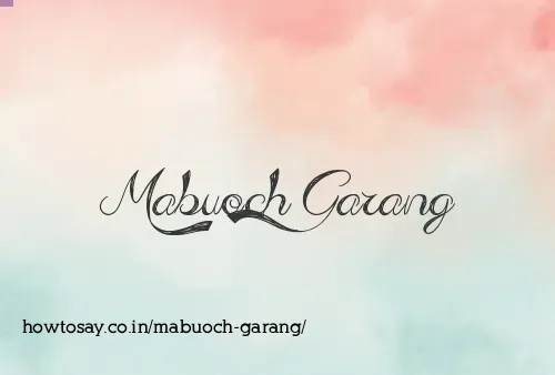 Mabuoch Garang