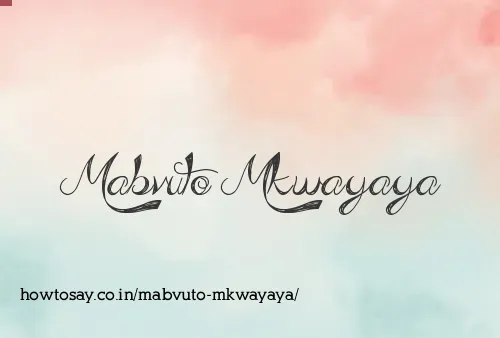 Mabvuto Mkwayaya