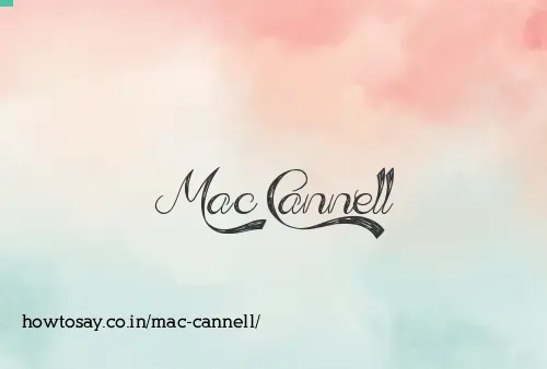 Mac Cannell