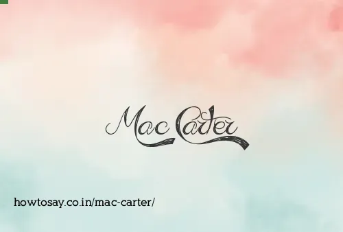 Mac Carter