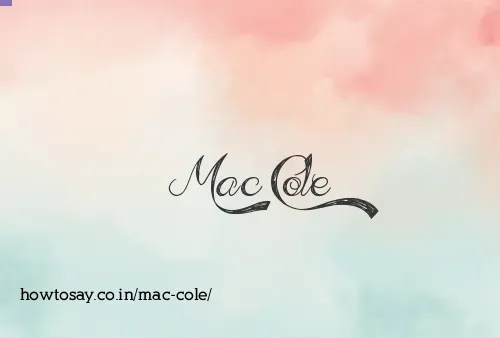 Mac Cole