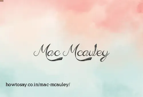 Mac Mcauley