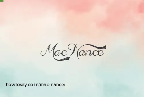 Mac Nance