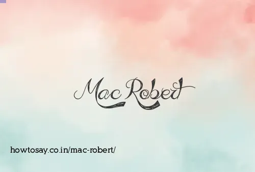 Mac Robert