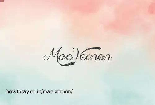 Mac Vernon