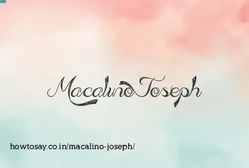 Macalino Joseph