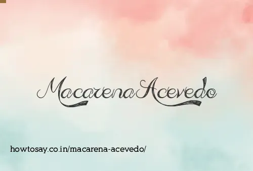 Macarena Acevedo