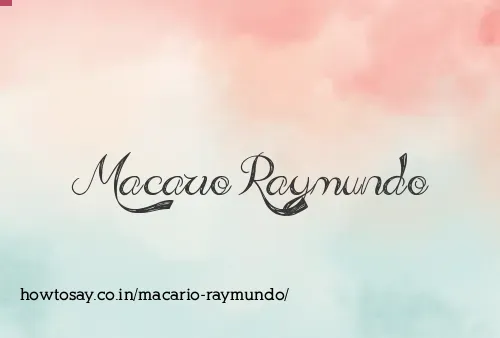 Macario Raymundo