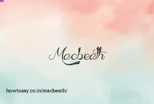Macbeath