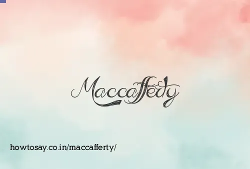 Maccafferty