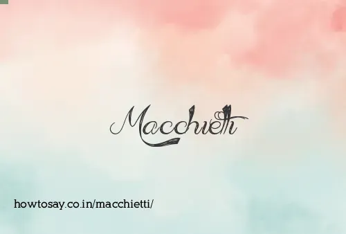 Macchietti