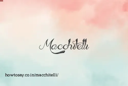 Macchitelli
