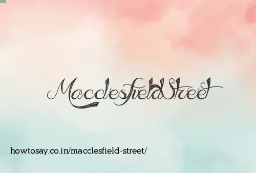 Macclesfield Street