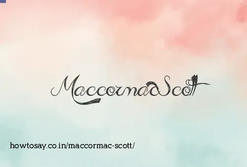 Maccormac Scott