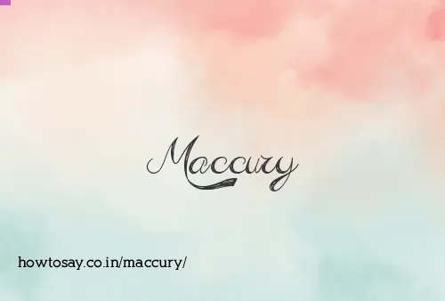 Maccury