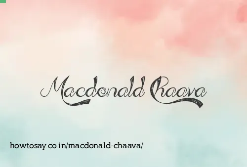 Macdonald Chaava