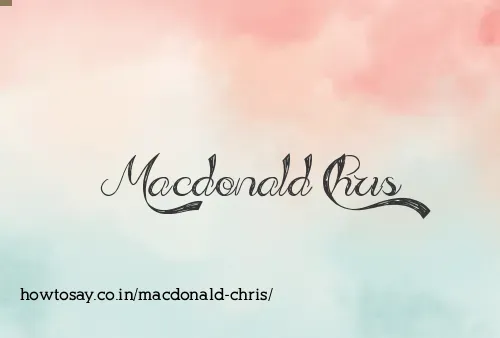 Macdonald Chris