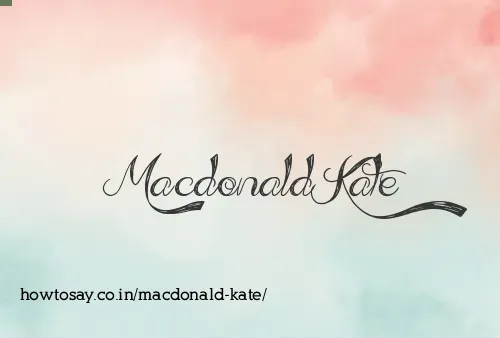 Macdonald Kate