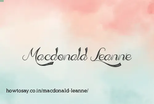 Macdonald Leanne