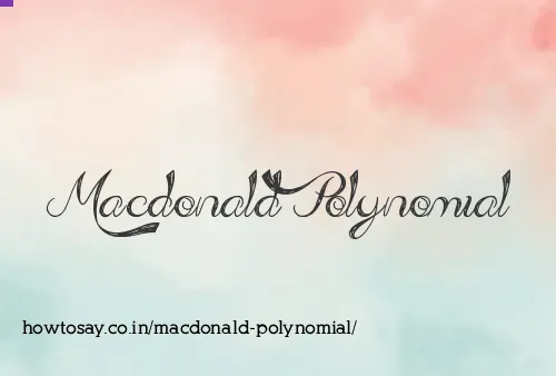 Macdonald Polynomial