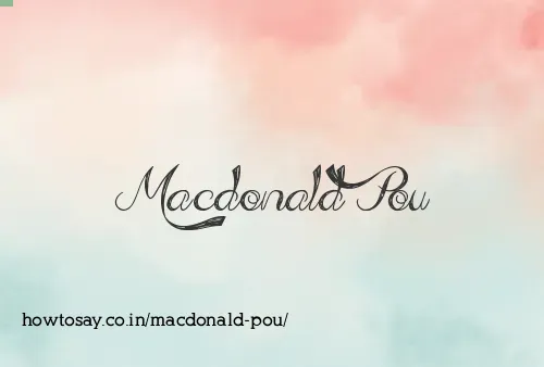 Macdonald Pou