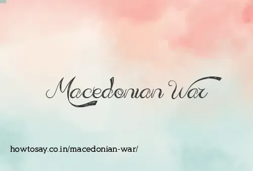 Macedonian War