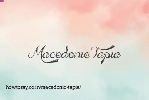 Macedonio Tapia