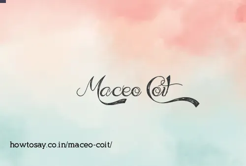 Maceo Coit