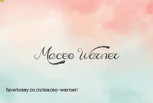 Maceo Warner