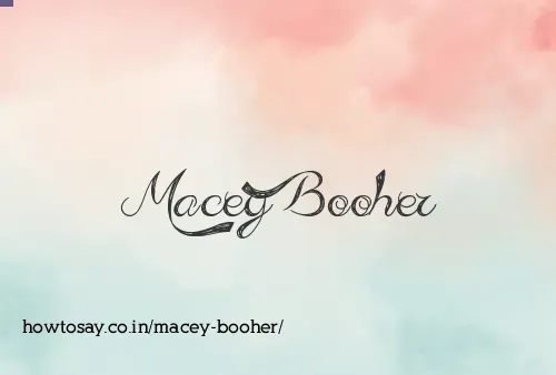 Macey Booher