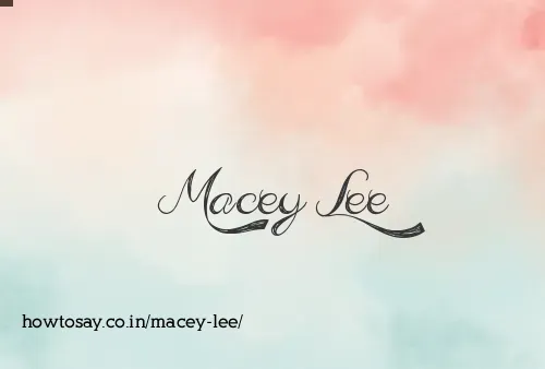 Macey Lee